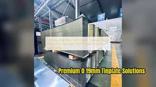 Premium 0 Φύλλο λευκοσίδηρου 19mm για μεταλλική συσκευασία υψηλής ταχύτητας