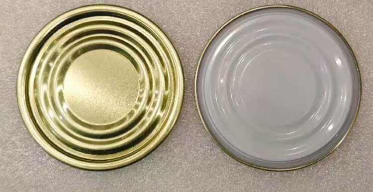 214D 70 mm κάτω άκρο εξωτερικό χρυσό εσωτερικό λευκό για κονσέρβες ποτών και φρούτων
